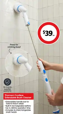 Coles Thomson Cordless Extendable Brush Cleaner offer