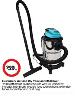 Coles Electraserv Wet and Dry Vacuum with Blower offer