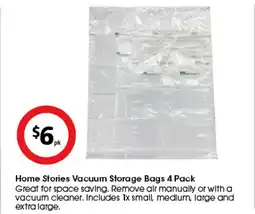 Coles Home Stories Vacuum Storage Bags offer
