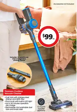 Coles Thomson Cordless Vacuum Cleaner offer