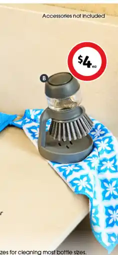 Coles Jaxon Dish Brush with Soap Dispenser offer