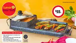 Coles Thomson 2-in-1 Grill with Hot Pot offer