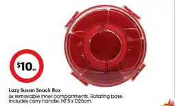 Coles Lazy Susan Snack Box offer