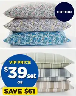 Spotlight Koo cotton fitted sheet & pillowcase set kb offer