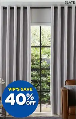 Spotlight Urban blockout eyelet curtains drop offer