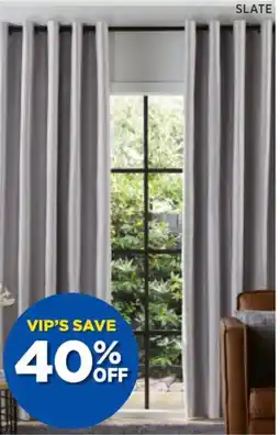 Spotlight Urban blockout eyelet curtains drop offer