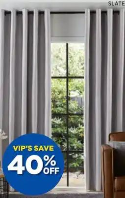 Spotlight Urban blockout eyelet curtains drop offer