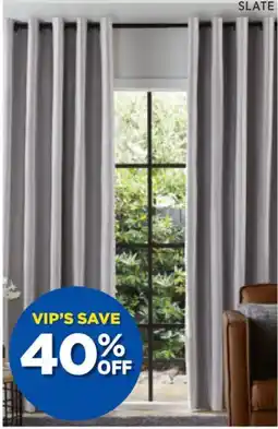 Spotlight Urban blockout eyelet curtains drop offer