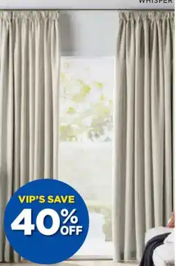 Spotlight Oslo room darkening curtains pencil pleat drop offer