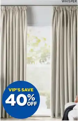 Spotlight OSLO Room Darkening Curtains Pencil Pleat Drop offer