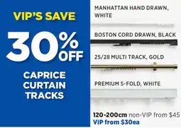 Spotlight Caprice curtain tracks offer