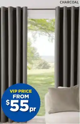 Spotlight BAYLEY Blockout Eyelet Curtains Drop offer