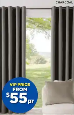 Spotlight BAYLEY Blockout Eyelet Curtains Drop offer