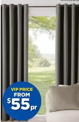 Spotlight Bayley blockout eyelet curtains drop offer