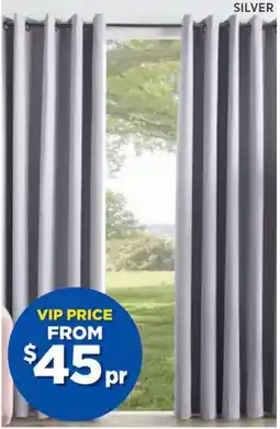 Spotlight Caine blockout eyelet curtains drop offer