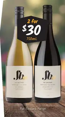 Cellarbrations Fat bastard range offer