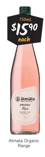 Cellarbrations Atmata Organic Range offer