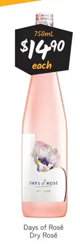 Cellarbrations Days of rosé dry rosé offer