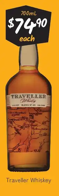 Cellarbrations Traveller whiskey offer