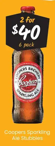 Cellarbrations Coopers Sparkling Ale Stubbies offer