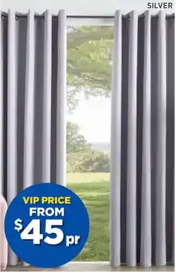 Spotlight Caine blockout eyelet curtains drop offer