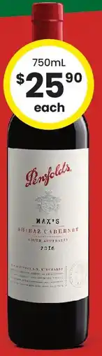 The Bottle O Penfolds Max's Range offer