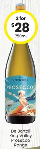 The Bottle O De Bortoli King Valley Prosecco Range offer
