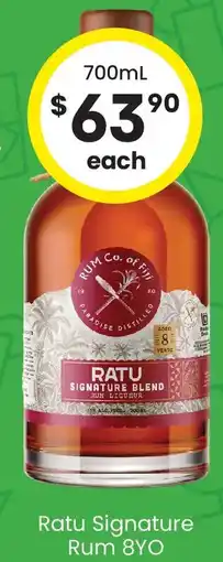 The Bottle O Ratu Signature Rum 8YO offer