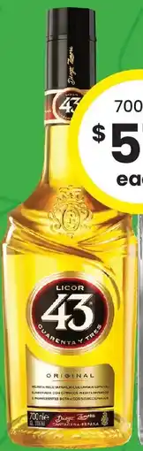 The Bottle O Licor 43 Liqueur offer