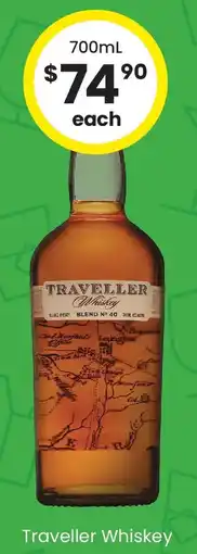The Bottle O Traveller Whiskey offer