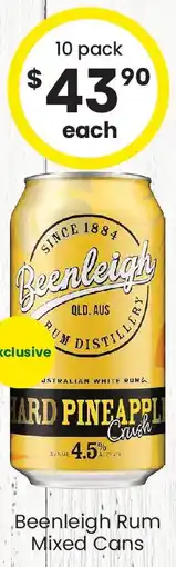 The Bottle O Beenleigh Rum Mixed Cans offer