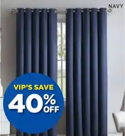 Spotlight Abbey blockout eyelet curtains drop offer