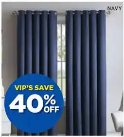 Spotlight ABBEY Blockout Eyelet Curtains Drop offer