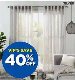 Spotlight Montego sheer eyelet curtains drop offer