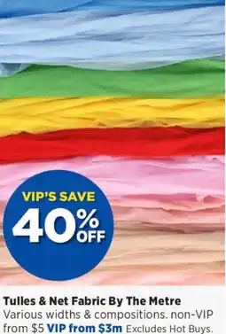 Spotlight Tulles & Net Fabric By The Metre offer