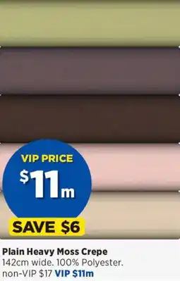 Spotlight Plain Heavy Moss Crepe offer