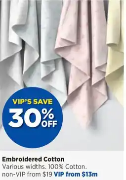 Spotlight Embroidered Cotton offer