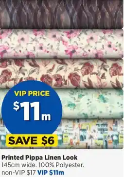 Spotlight Printed pippa linen look offer