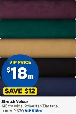 Spotlight Stretch Velour offer