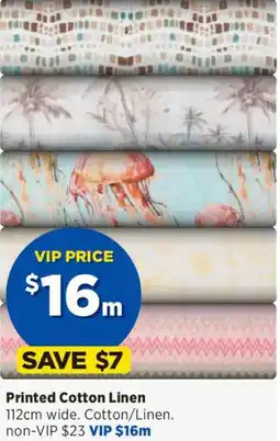 Spotlight Printed Cotton Linen offer