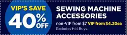 Spotlight Sewing machine accessories offer