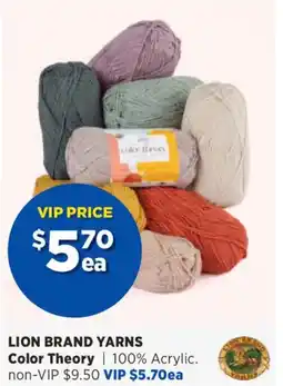 Spotlight Lion brand yarns color theory offer