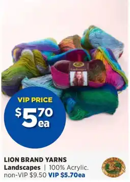 Spotlight LION BRAND YARNS Landscapes offer