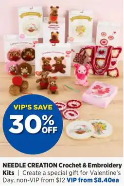 Spotlight Needle creation crochet & embroidery kits offer