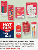 Spotlight Semco kids paint colour and draw offer