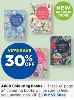 Spotlight Adult colouring books offer