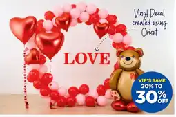 Spotlight Spartys heart balloon tassle offer