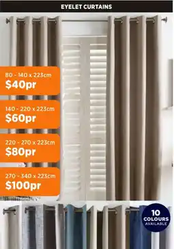 Spotlight Eyelet curtains offer