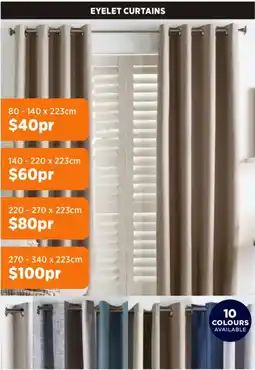 Spotlight Eyelet curtains offer