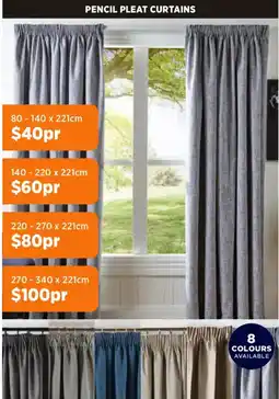 Spotlight Pencil pleat curtains offer